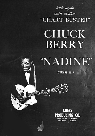 Anuncio del disco "Nadine", de Chuck Berry