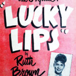 Anuncio del disco de Blues "Lucky Lips", de Ruth Brown