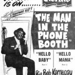 Anuncio del disco de Blues "The Man In The Phone Booth", de Big Bob Kornegay