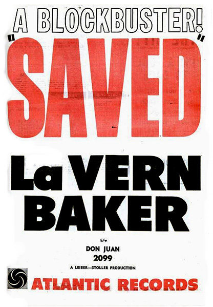 Anuncio del disco "Saved", de LaVern Baker