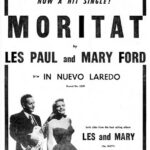 Anuncio de la canción "Moritat", de Les Paul y Mary Ford
