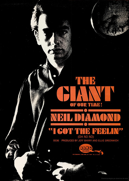 Anuncio de la canción "i Got The Feelin", de Neil Diamond