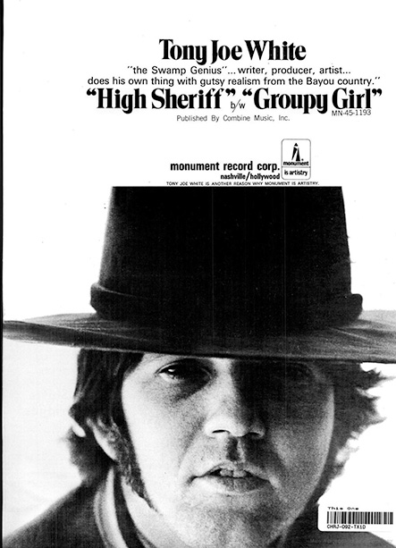 Anuncio de la canción de Tony Joe White Hight Sheriff